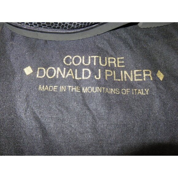 Donald J Pliner Shiny Black Italian Leather Snakeskin Embossed Couture Mules 6.5 - Picture 10 of 10